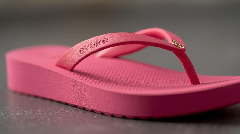 flipflop heel mention brand name evoke color