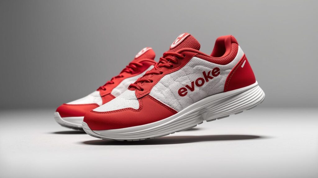 shoes with brand name evoke 